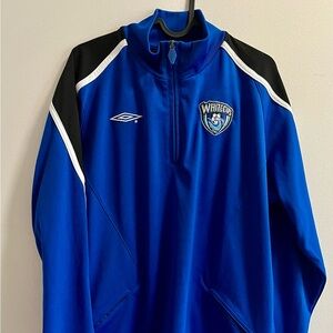 Vancouver Whitecaps Vintage Umbro Royal Blue Black White Soccer Pullover